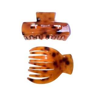 Flat Hair Claw Clips Set